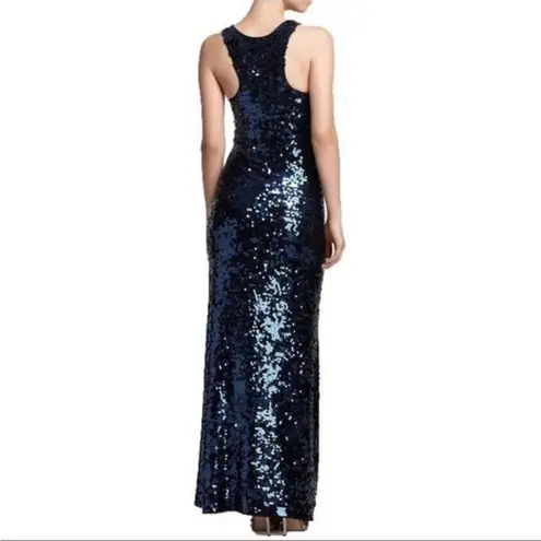 BCBGMAXAZRIA  Allure Sequin Racerback Gown - XS