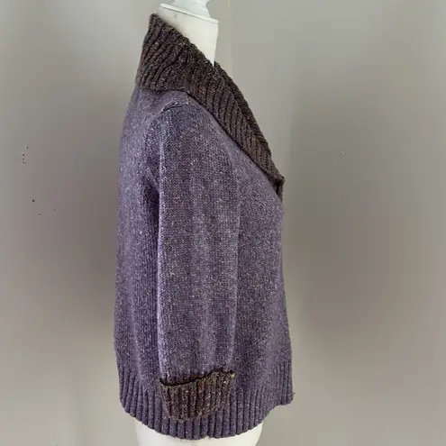 Christopher Banks Lavender Acrylic Cardigan Sweater sz S/M P Purple