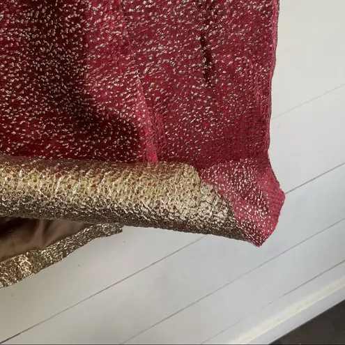 Monique Lhuillier ML Metallic Gown