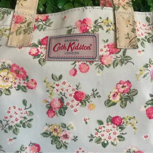 cath kidston London Original Shiny Bookbag 2 tone Baby Blue/Yellow Floral