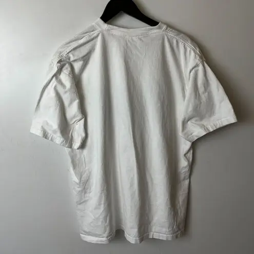 Vintage Y2K Panama T Shirt White Extra Large XL Graphic Tee 100% Cotton Solid