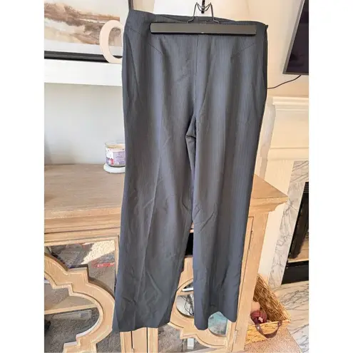 Hilton Hollis Striped Wide Leg Dress Pants Women Size 8 Gray