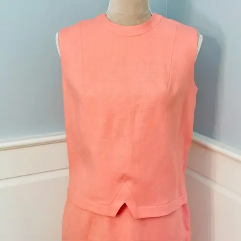 Vintage 1960's Jackie O Moygashel Irish Linen Skirt Suit Small