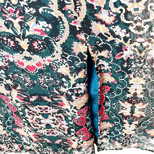 LULUS Charmed I’m Sure Green Floral Print Front Back V