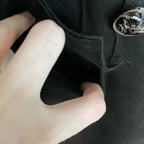 Molly Bracken Black Blazer S Open Front Pockets Long Sleeve Collared Steampunk