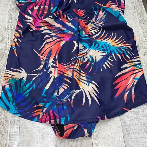 Swimsuits for All plus size 18 swimsuit tropical floral print