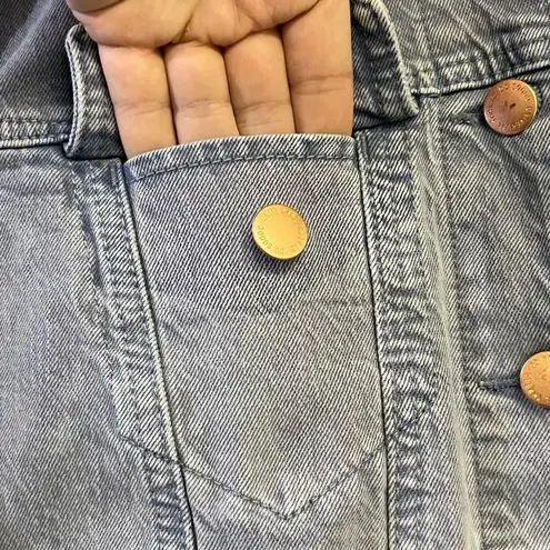 Universal Threads NWT-Universal Thread Purple Denim Jean Jacket with Defects and Home Embroidery-S - Image 9