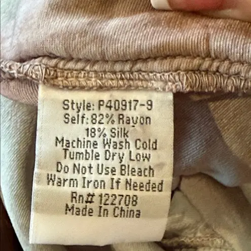 Johnny Was Ashton Hooded Ombre Pearl-Snap Silk Blend Velvet Jacket Size XS