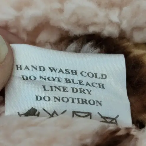 Mommy & Me Pink Leopard Sherpa ¼ Zip Pullover Size Large