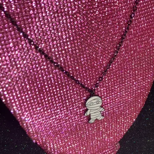 Mummy Necklace Black Jewelry for Women Gothic Halloween Creepy Costume Egirl Emo