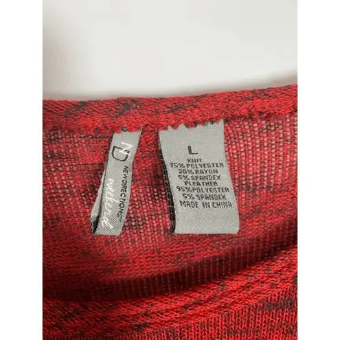 New Directions Weekend Marbled Knit Sweater Size L