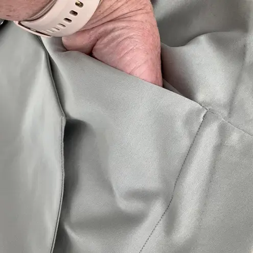 Isaac Mizrahi Elements Live Gray Waterfall Open Front Blazer Jacket XL Layering - Image 4