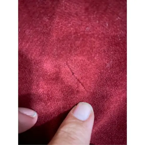 Mossimo Supply Co Red Velvet Denim Mini Skirt Size 18