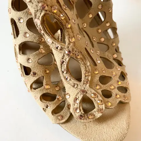 Zigi Soho Heels Booties Rhinestone Cutout Stiletto Party Shoes Size 10 Glamour