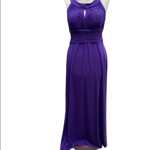 ✨ Sangria Women's Halter Keyhole Maxi Dress✨ Purple Size 12