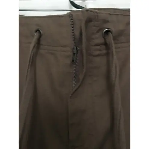Mossimo Women's Plus Size 26 Cuffed Capri Pants Brown