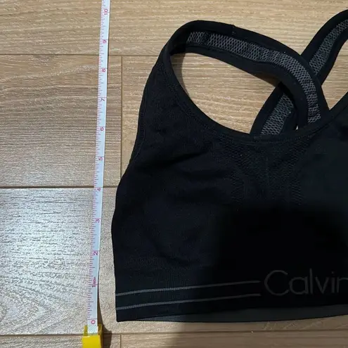 Calvin Klein  Performance Seamless Impact Sports Bra Grey/Black Reversible size x