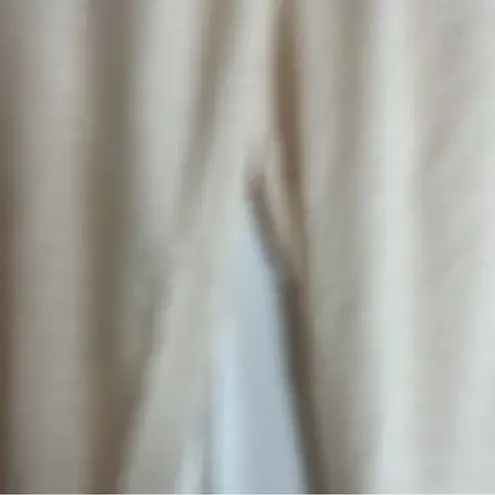 Soft Surroundings Women’s Cream Colored Size 1X Cargo Linen Blend Trouser