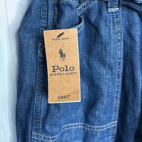 Polo Ralph Lauren Women Dresla Wash Belted Denim Jogger Pant NWT W1523 Sz 25 Blue