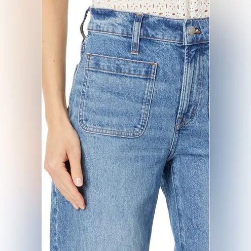 Madewell  The Perfect Vintage Wide-Leg Jean Lakecourt Wash: Patch-Pocket Edition