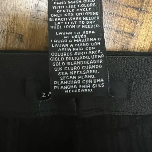 Zac and Rachel Black, wide flowy ribbed leg pants size Large