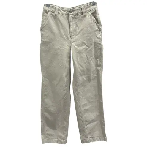 Aritzia TNA Greenwich Twill Utility Pant Mullein Beige Carpenter Gorpcore Size 2