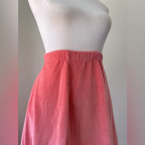 Vintage ‘80s Aileen Coral Pink Terrycloth Elastic Waist A