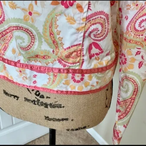 Paraphrase Paisley Cropped Jacket Size 10