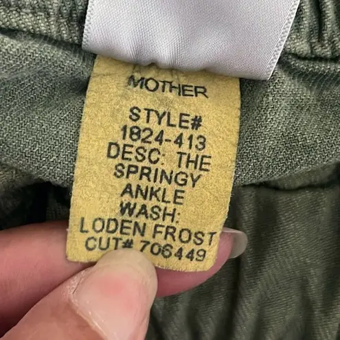 MOTHER Women's The Springy Ankle Jeans Loden Moss Size 29 NWT Green