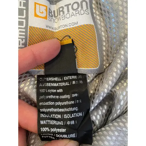 Burton Formula Women’s Blk Snowboarding Pants Sz Lg Zippers Pockets Winter Warm