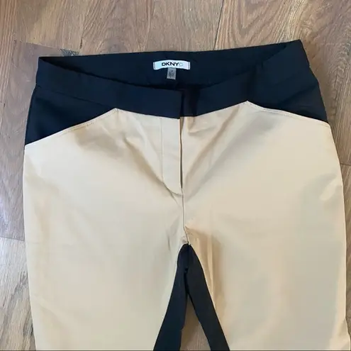 DKNY  Womens Black Beige Dress Pants Size 12 