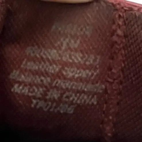 Villager Vintage Y2K Slide Sandals Leather Stitched Red 7.5M