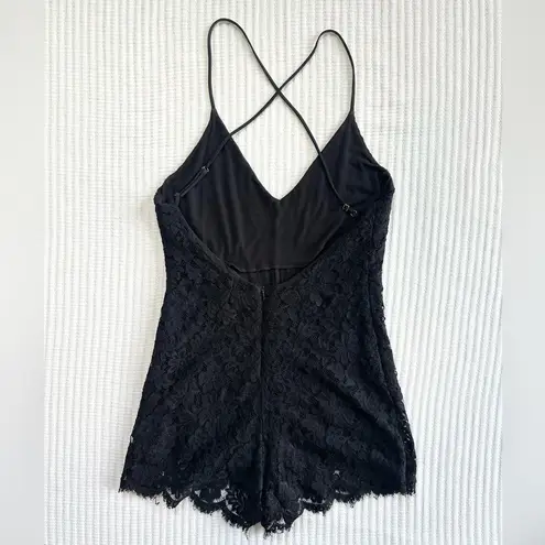 Karina Grimaldi Black Lace Romper