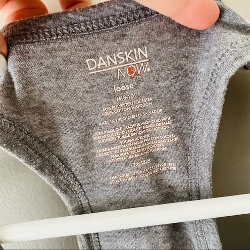 Danskin Now 'The Gym Is My Happy Place' Work Out Tank Top Gray Sz Medium