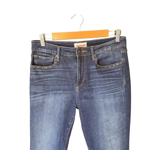 Driftwood - Amelia Studded Raw Hem Cropped Jeans Sz 29