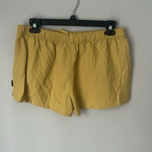 Patagonia  women’s yellow athletic drawstring shorts, size XL #