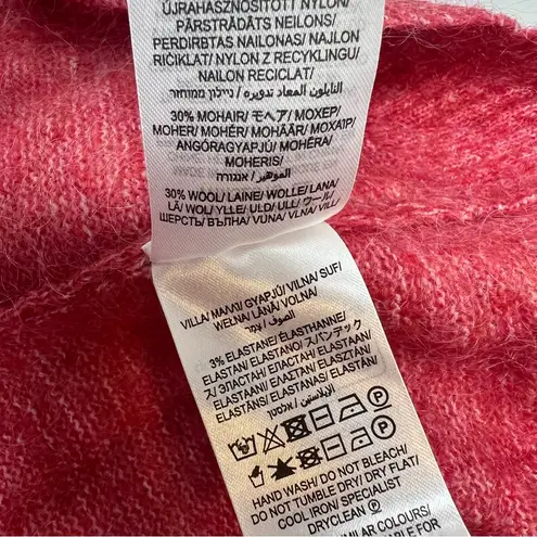 Seasalt Cornwall Lily Bell Mohair Blend Jumper sweater size US 10 heathered red - Image 7