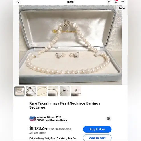 Beautiful pearl necklace setπππ Silver