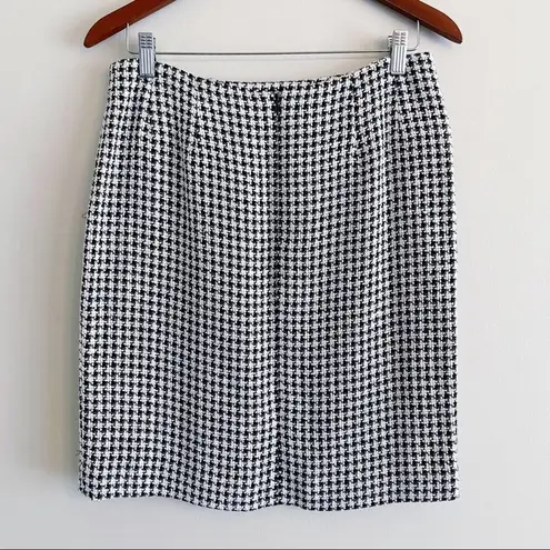 Jones New York  houndstooth tweed pencil skirt size 10 Petite NEW