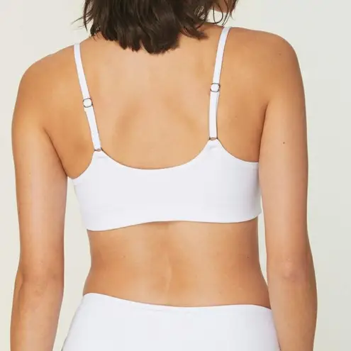 ANDIE Maui Top White Swimwear Bikini Pool Resort Bathing Suit Adjustable XS New