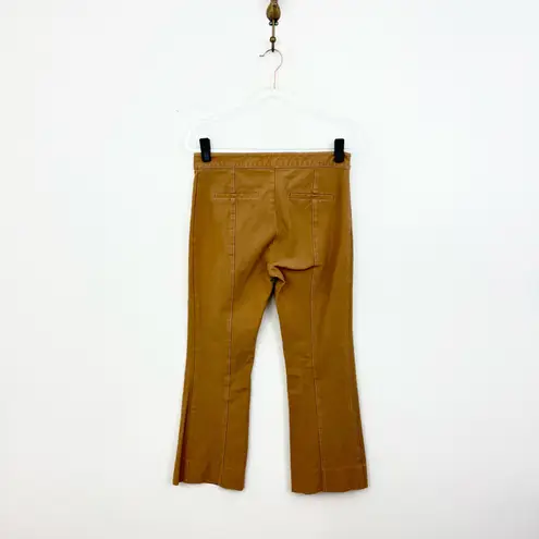 Derek Lam 10 Crosby Camel Cropped Flare Trousers