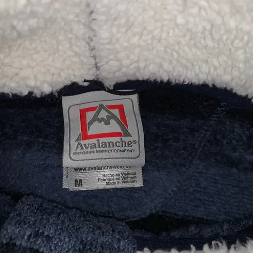 Avalanche Outdoor Supply Company Women's Striped Fleece Lined Pullover Sweater Black Size M