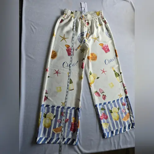 Bailey 44 Colorful Patterned Wide-Leg Beach‎ Pants Size S