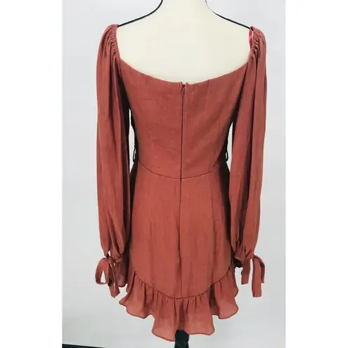 Saint + Secrets Brown Fit & Flare Midi Dress