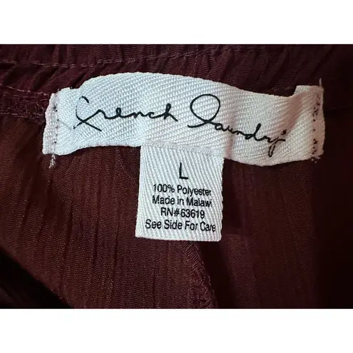 French Laundry Women's Size Large Red Pull On Wide Leg Drawstring Pants NWT