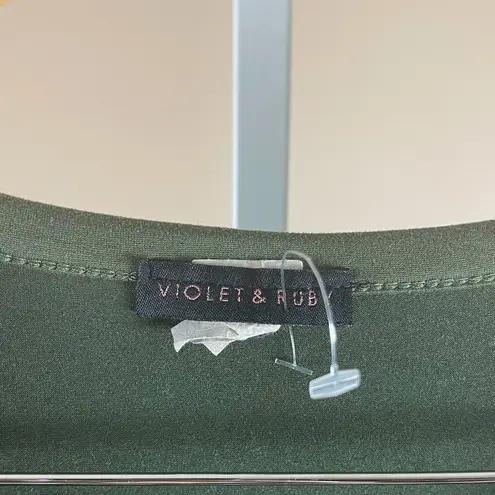 Violet & Ruby Large Momlife Maternity Ruched Tee Olive Green Earth Tone Size undefined