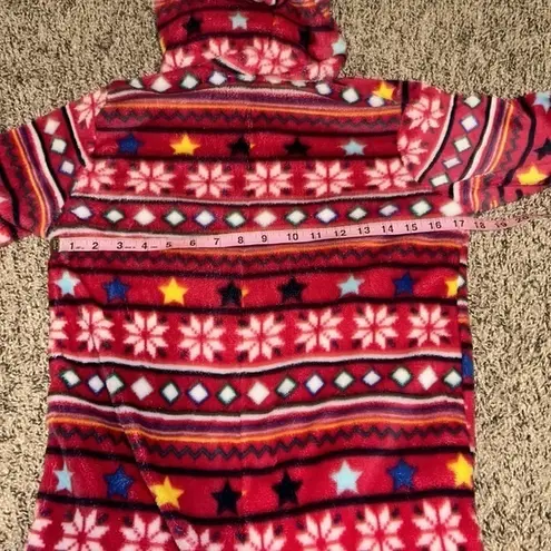 Holiday Time women’s small faux fur trim union suit