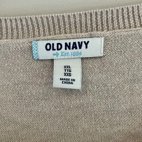 Old Navy “Be amazing” tan  knit sweater