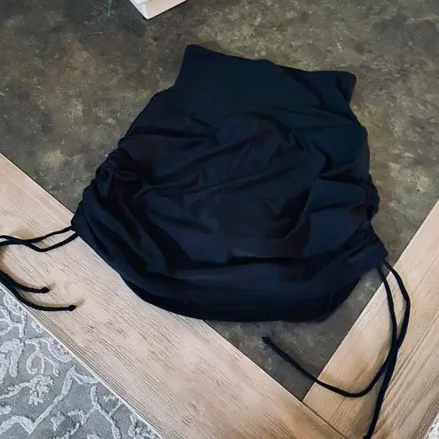 Charmo Women Swim Skirt Drawstring Skirted Tummy Control High Waist Swimsuit Bottoms