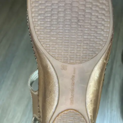 Pikolinos Womens 8 Valarta Sandals Leather T Strap Flower Brown Covered Toe